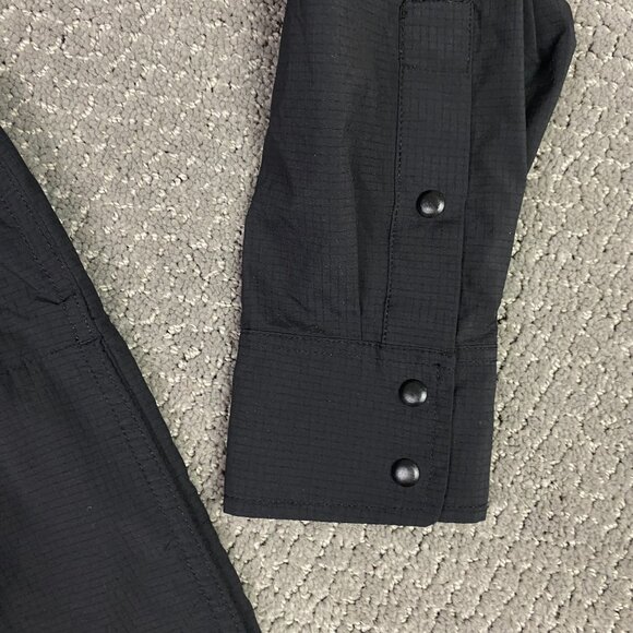 Topo Designs Shirt Men's Small Black Tech Utility Snap Snaps Hiking Outdoor - Picture 3 of 9